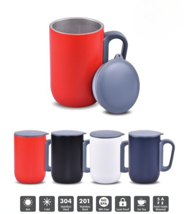 Stainless Steel Travel Mug with Handle